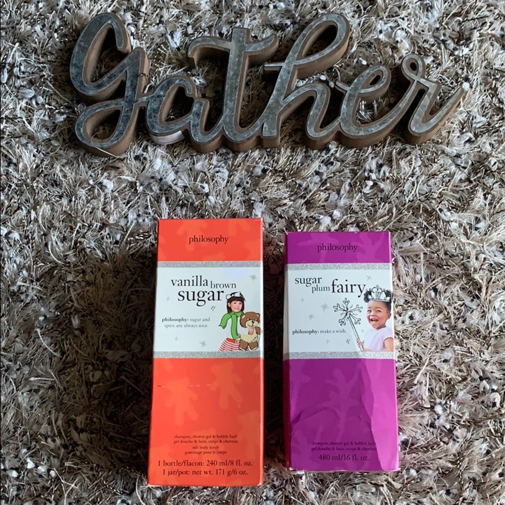 Philosophy vanilla brown sugar and plum fairy set